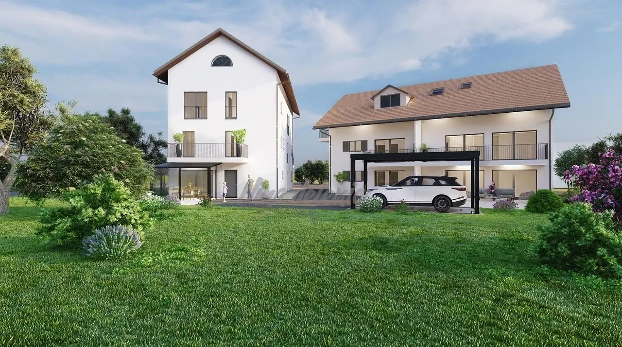 Haus und umgebung; blick, tageslicht