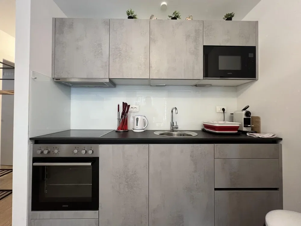 Cuisine; électroménager, lumière naturelle