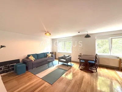 Living room; wood floor, natural light