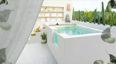 Balkon; přirozené světlo, dlažba