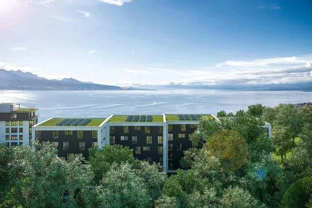 House and surroundings; view, natural light