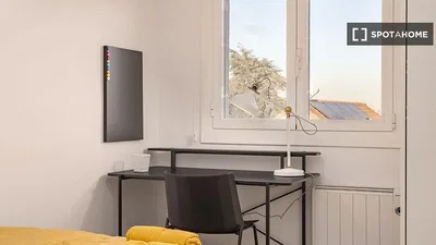 Schlafzimmer; tageslicht, moderner stil