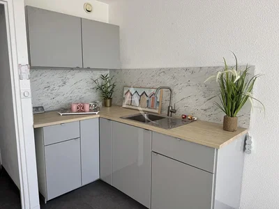 Кухиња; кухињски апарати, природно светло, реновиран