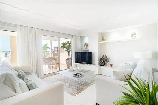 Living room; view, wood floor, natural light