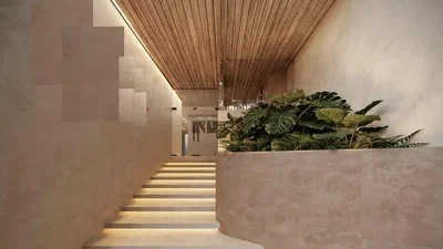 Altro; travi in legno, luce naturale