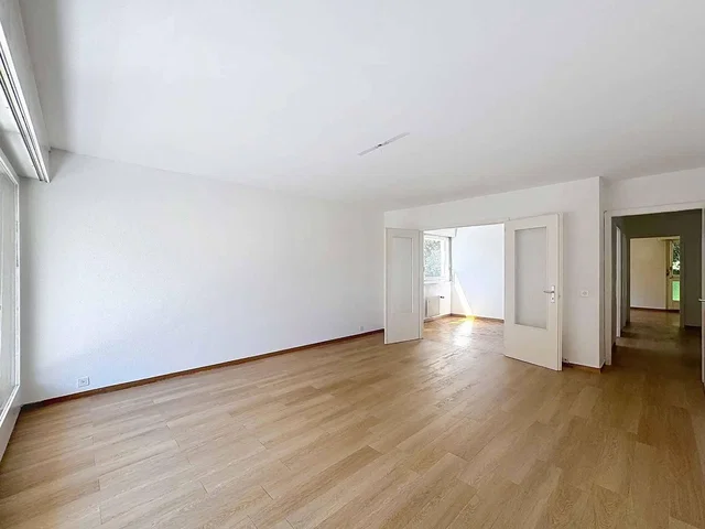 Salon; podłoga drewniana, światło dzienne