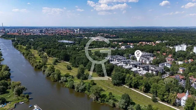 Casa e arredores; vista