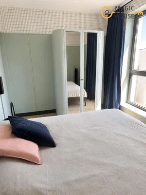 Chambre; lumière naturelle, style moderne