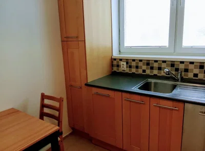 Kitchen; tile floor, natural light, kitchen appliances