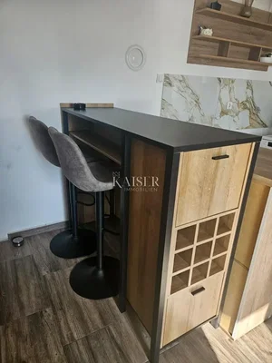 Kitchen; wood floor, tile floor, modern style
