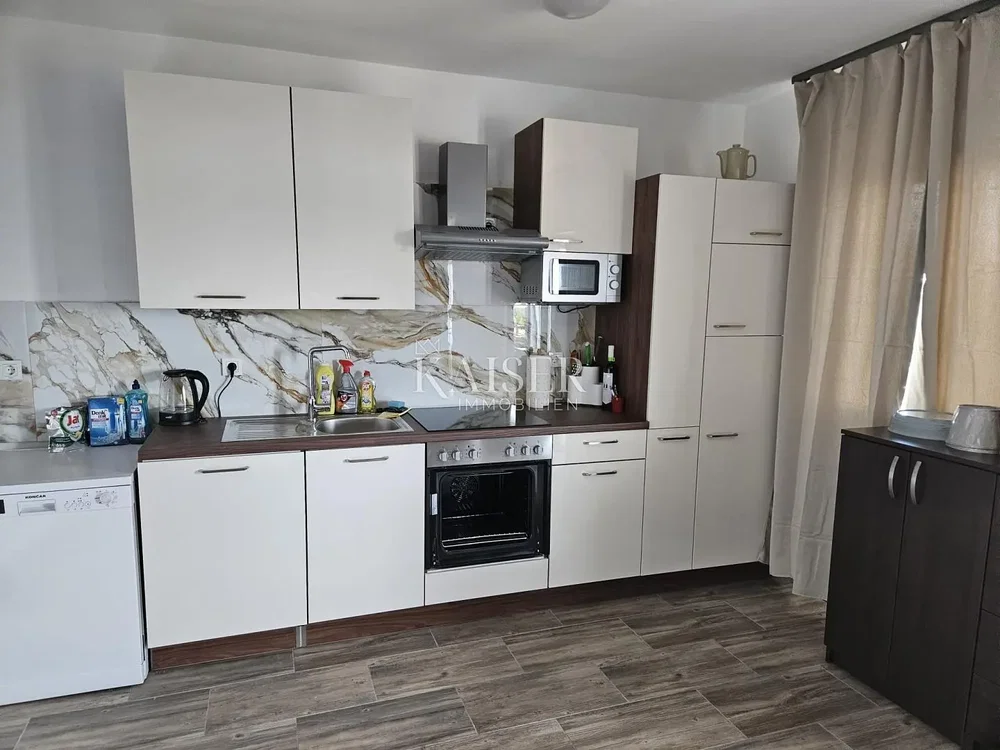 Kitchen; kitchen appliances, tile floor