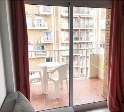 Balcony; view, tile floor