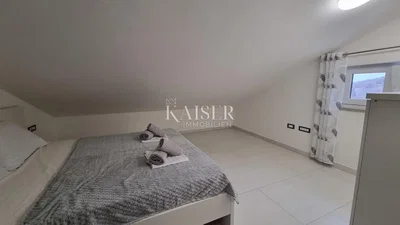 Bedroom; tile floor, natural light