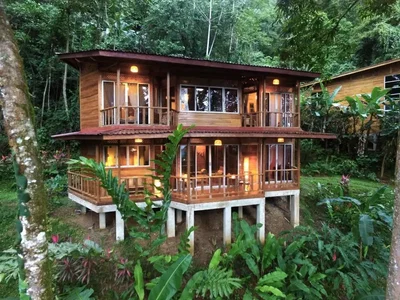 House and surroundings; natural light, view