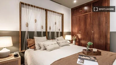 Chambre; lumière naturelle, style moderne