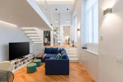 Salon; parquet, lumière naturelle