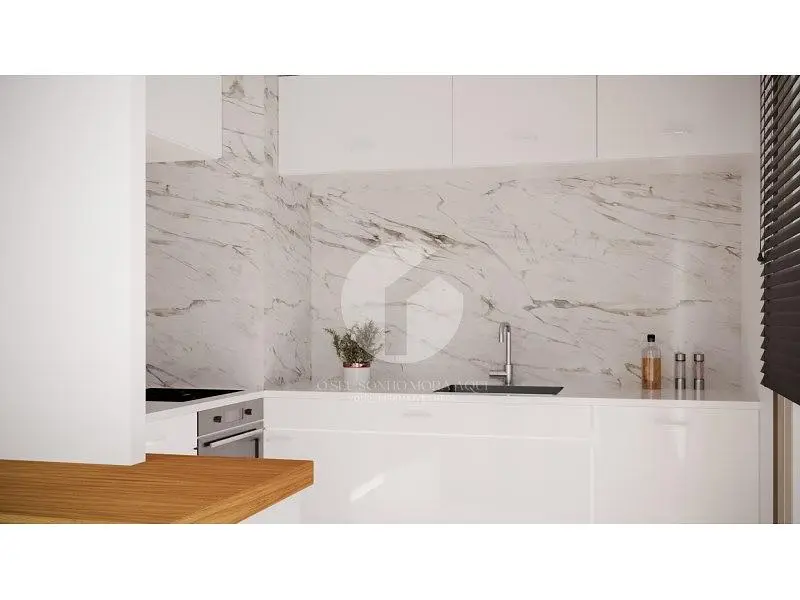 Mutfak; mutfak aletleri, doğal ışık, modern stil, tadilatlı