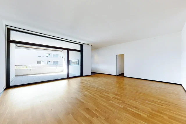 Living room; wood floor, natural light