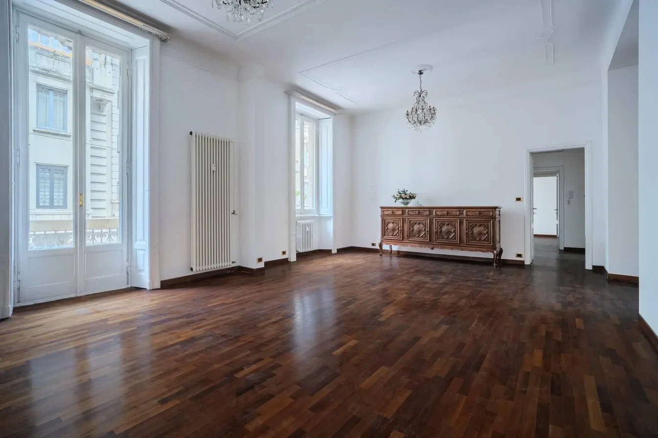 Living room; wood floor, natural light