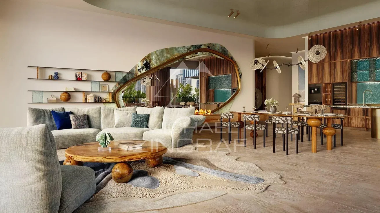 Living room; natural light, wood floor, modern style