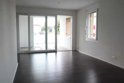 Living room; tile floor, natural light
