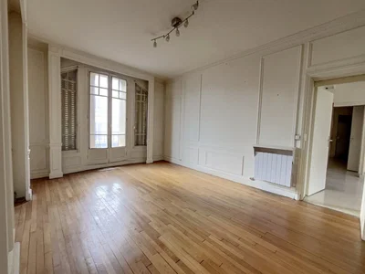 Living room; wood floor, natural light