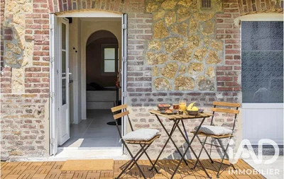 Terrasse; parquet, lumière naturelle, style rustique