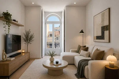 Wohnzimmer; tageslicht, moderner stil