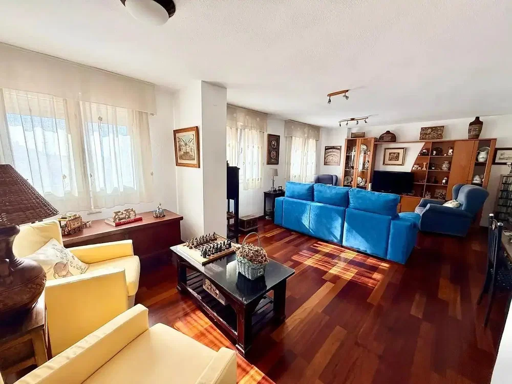 Living room; wood floor, natural light