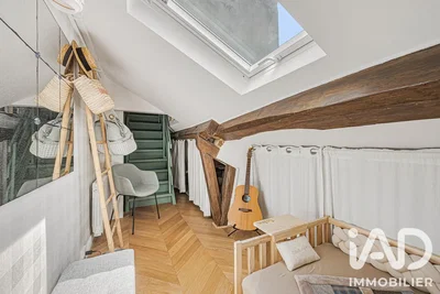 Chambre; parquet, lumière naturelle, style moderne