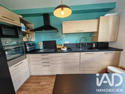 Cucina; elettrodomestici, pavimento in legno, ristrutturato, luce naturale