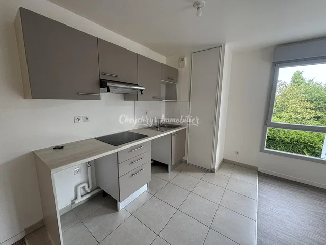 Kitchen; tile floor, natural light, view