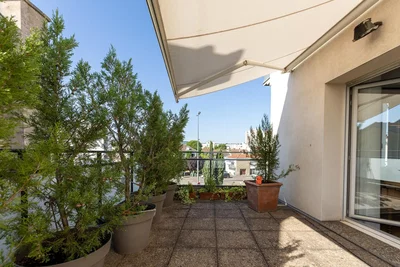 Balkon; tageslicht, blick