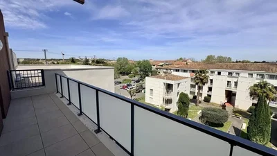 Balkon; blick, fliesenboden