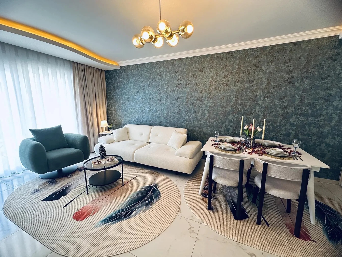 Wohnzimmer; moderner stil, tageslicht, holzboden