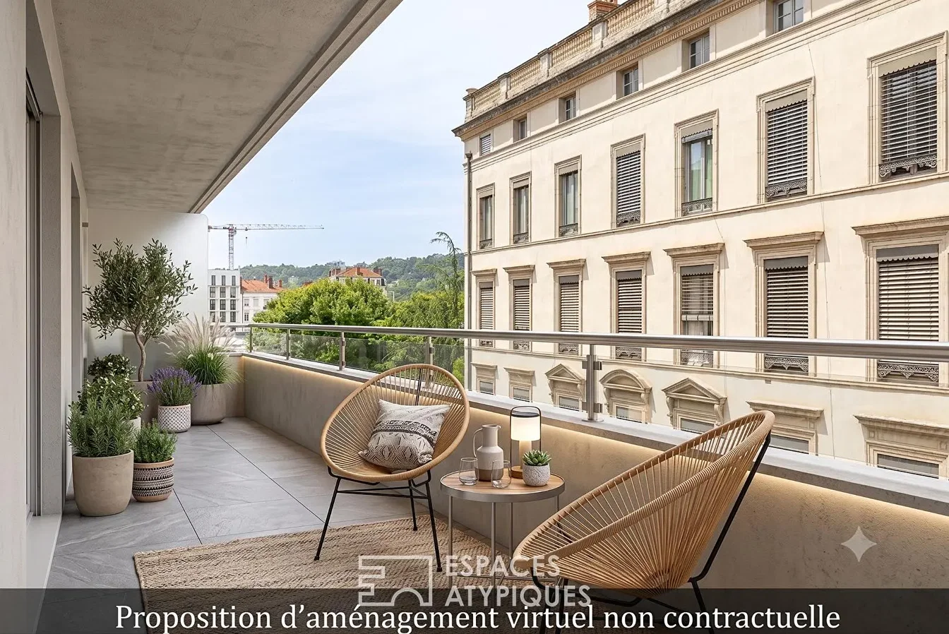 Terasa; pogled, prirodno svjetlo, moderni stil
