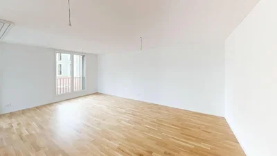 Living room; wood floor, natural light