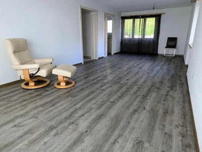 Wohnzimmer; holzboden, tageslicht