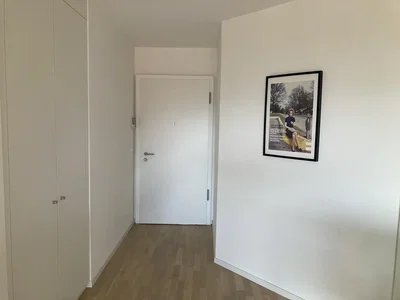 Garderoba; drveni pod, prirodno svjetlo