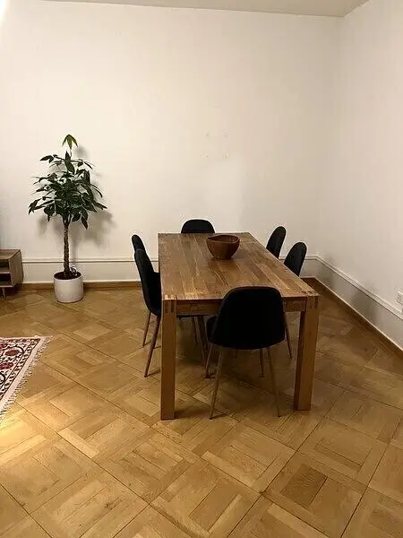 Dnevna soba; drveni pod, prirodno svjetlo