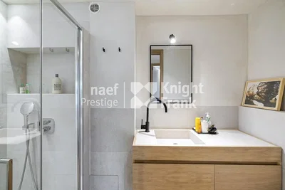 Bathroom; renovated, tile floor, natural light