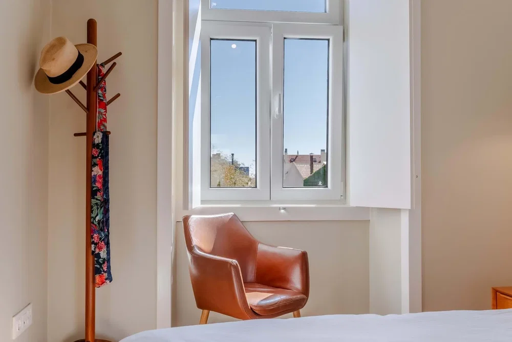 Schlafzimmer; tageslicht, blick