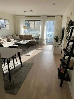 Living room; natural light, wood floor