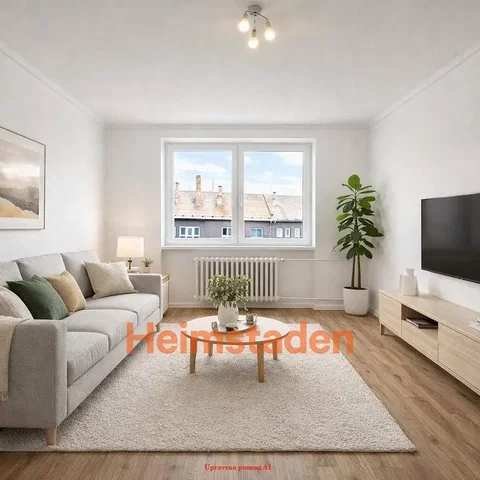 Living room; wood floor, natural light, modern style