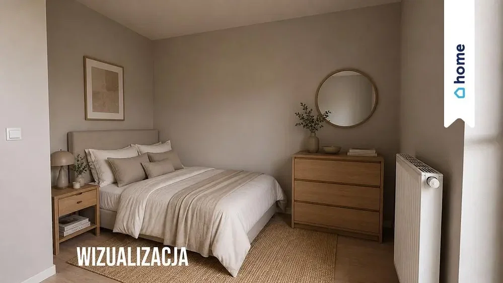 Dormitorio; luz natural, suelo de madera, estilo moderno