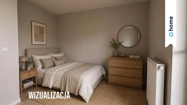 Slaapkamer; natuurlijk licht, houten vloer, moderne stijl