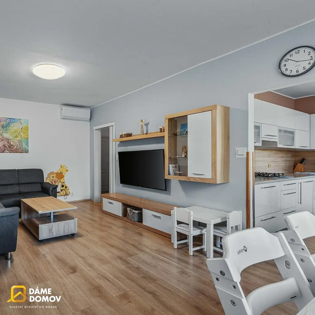Salon; parquet, lumière naturelle, style moderne
