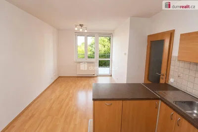 Kitchen; wood floor, natural light, needs renovation