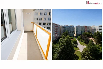 Balkón; dlažba, výhľad