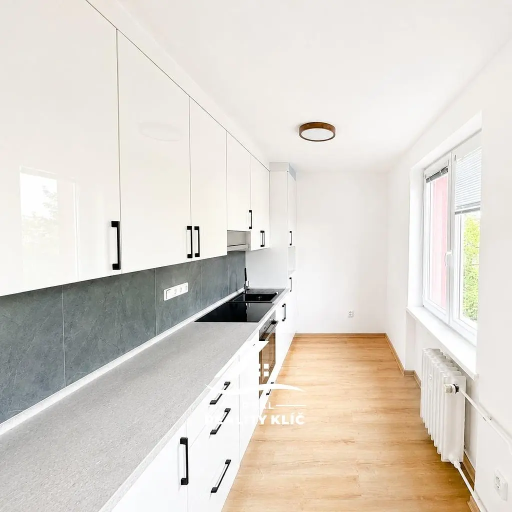 Kitchen; kitchen appliances, wood floor, natural light
